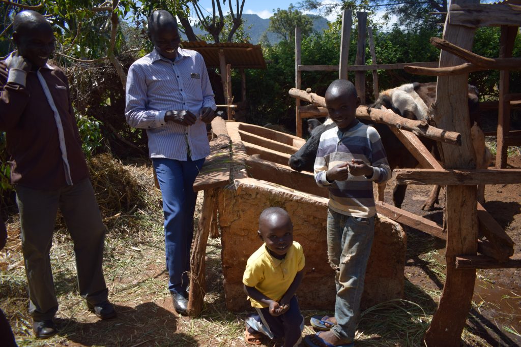 Child supported by Maziwa project in Kenya