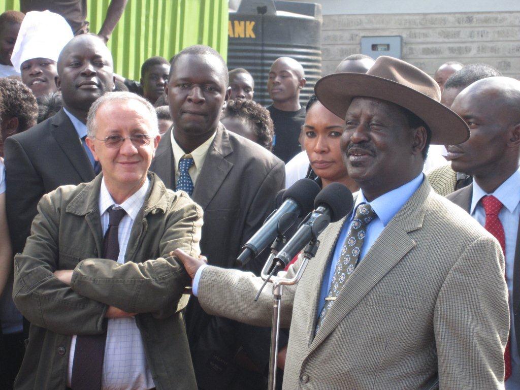 2011 - Raila visits St. Kizito VTI in Kibera - Current St. Charles Lwanga