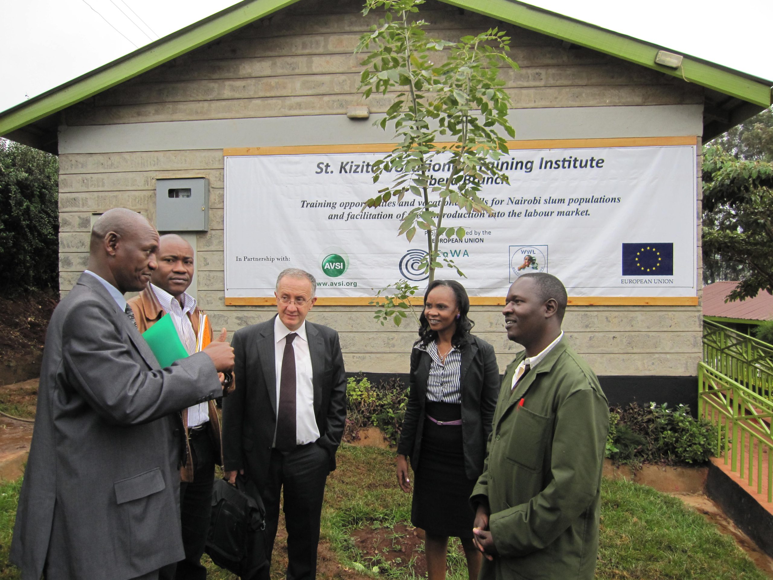 2012 - European Union Visit to St. Kizito VTI, Kibera currently St. Charles Lwanga