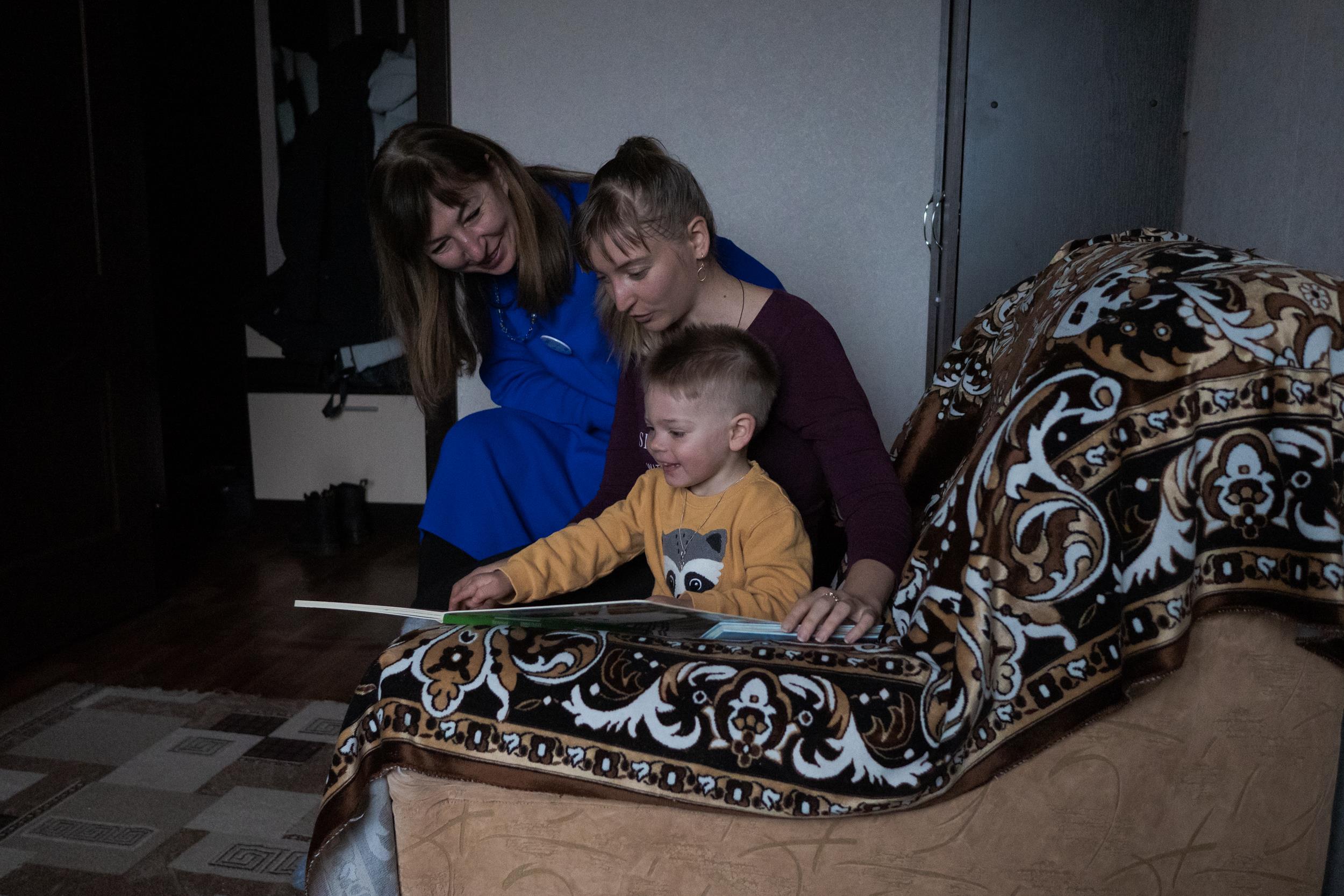 psycho-social support to a mother and her child in Ukraine