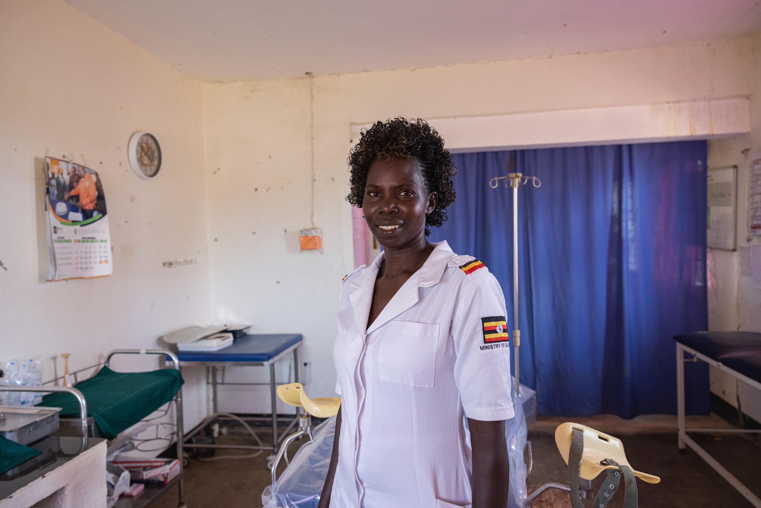 Midwife in Uganda Kitgum District. 