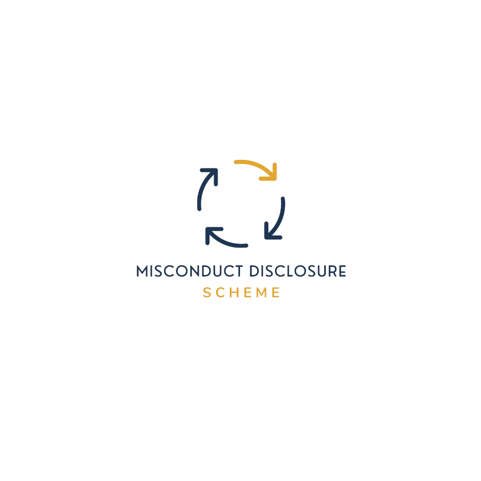 Misconduct Disclosure Scheme logo