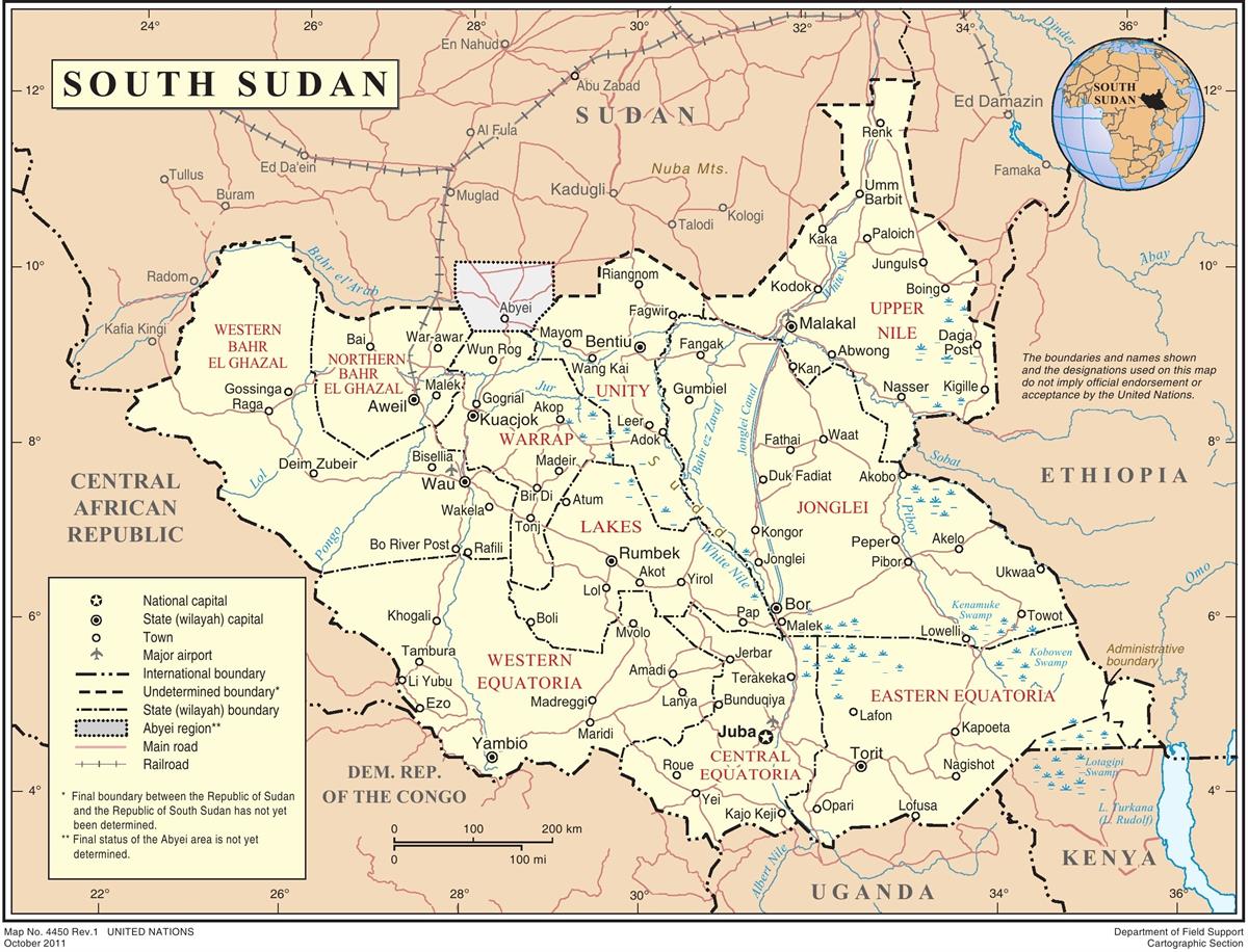 Southsudan Map