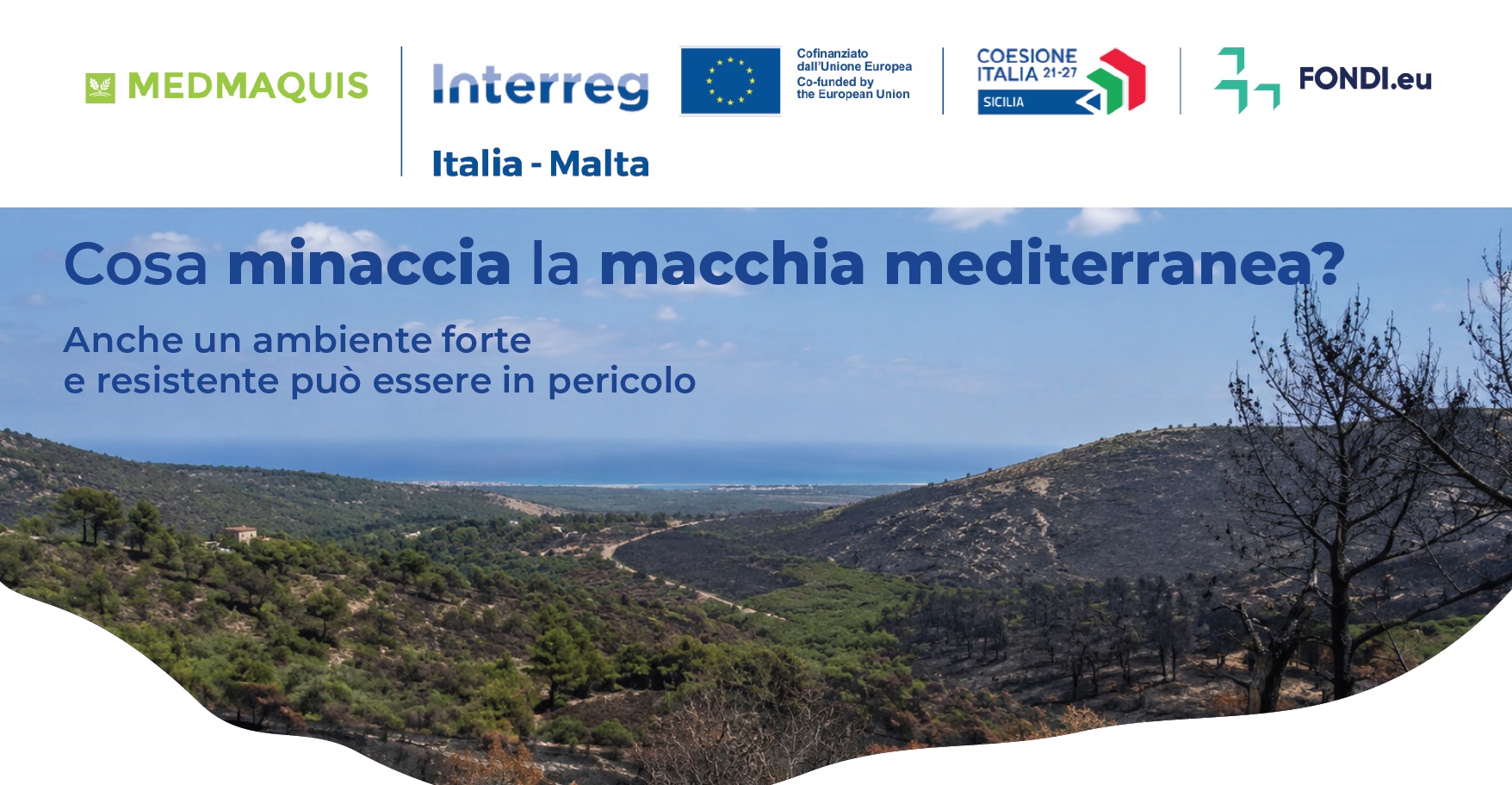 Copertina dell’infografica MedMaquis sulle principali minacce alla biodiversità